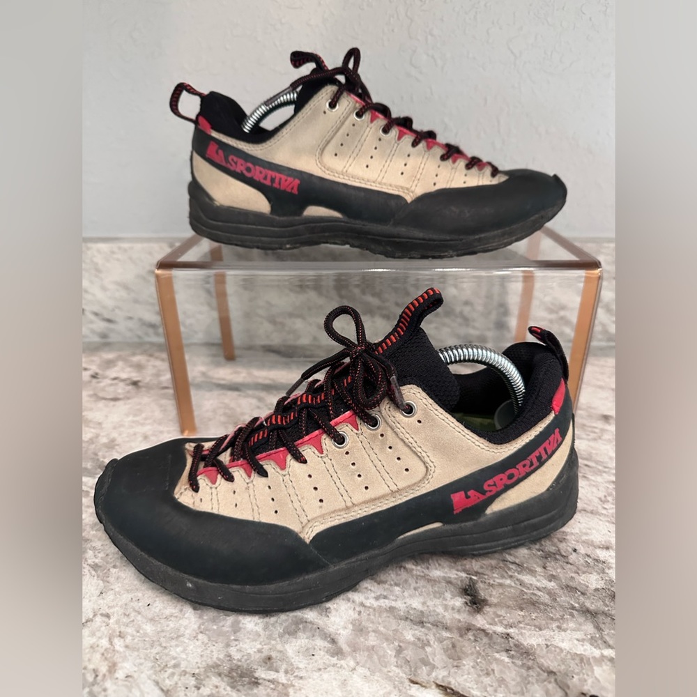 La Sportiva Black and Tan Approach Shoes